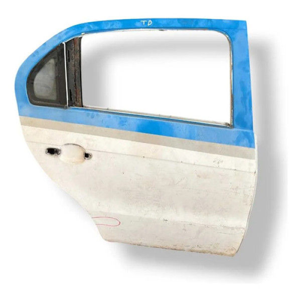 Porta Traseira Direita Volkswagen Voyage 2014/16 Com Detalhe Traseira Direita Branco