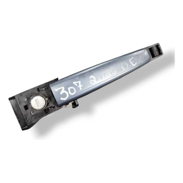 Maçaneta Ext Dianteira Esquerda Peugeot 307 2006 9657619380 Preto Dianteira