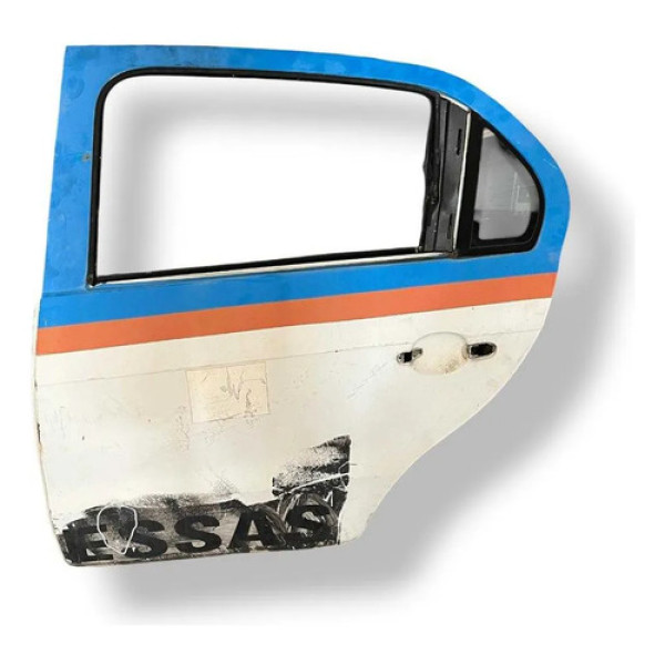 Porta Traseira Esquerda Vw G6 Voyage 2014/2016 Com Detalhe Traseira Esquerda Branco