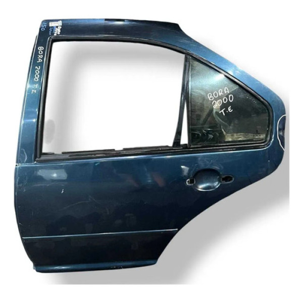 Porta Traseira Esquerda Volkswagen Bora 1999 2000 Detalhe Traseira Esquerdo Azul-turquesa