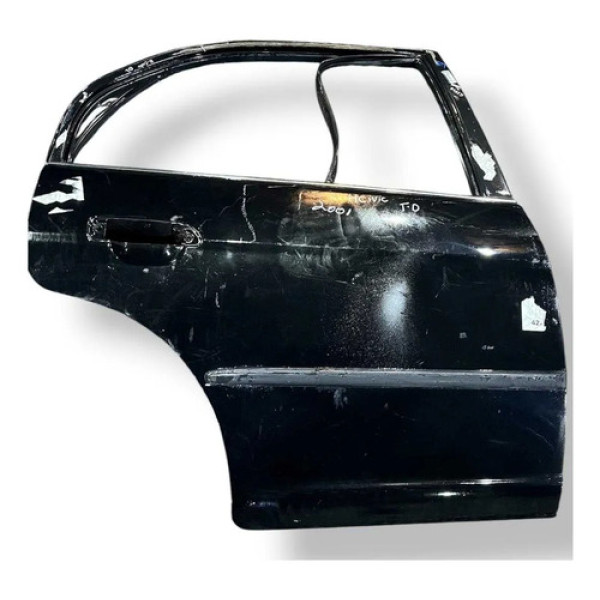 Porta Traseira Direita Honda Civic 2001 2002 2003 Detalhe  Traseira Direita Preto