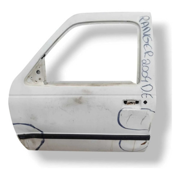 Porta Dianteira Esquerda Ford Ranger 2.8 - 2003 2004 Detalhe Dianteira Esquerdo Branco