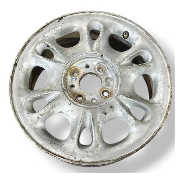 Roda Avulsa Aro 15 Gota Pingo 4 Furos Fiat Marea 1998 A 2001 Prateado