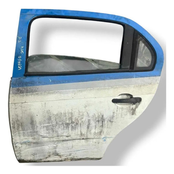 Porta Traseira Esquerda Vw G6 Voyage 2014/2015/16 Detalhe Traseira Esquerdo Azul
