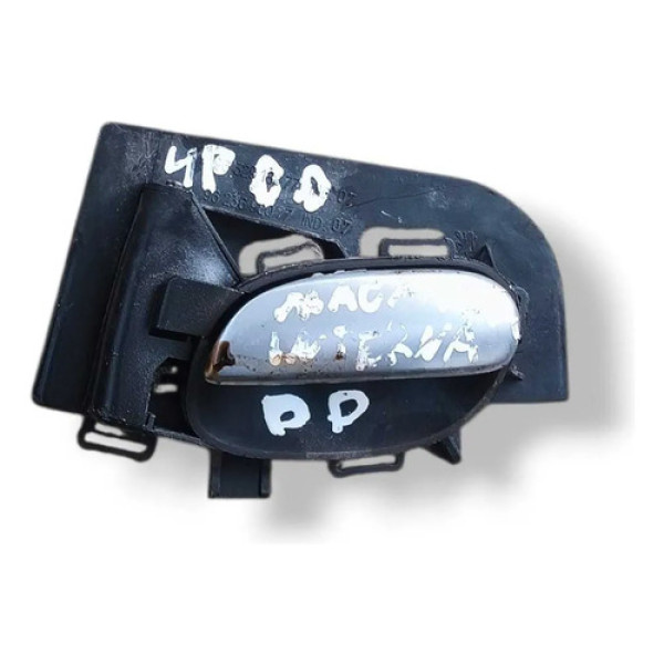 Maçaneta Interna Dianteira Direita Peugeot 206 2001 A 2006 Prateado Dianteira