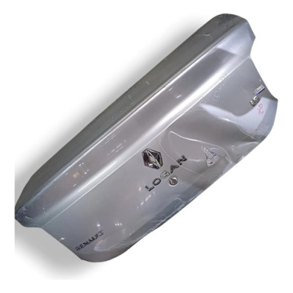 Tampa Traseira Porta Malas Renault Logan 2008 A 2010 Detalhe Branco