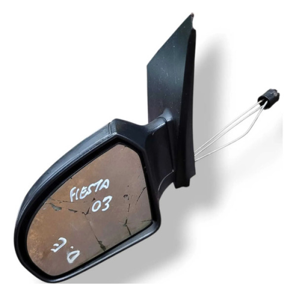 Retrovisor Manual Esquerdo C/detalhe Fiesta 2003 2s6517683