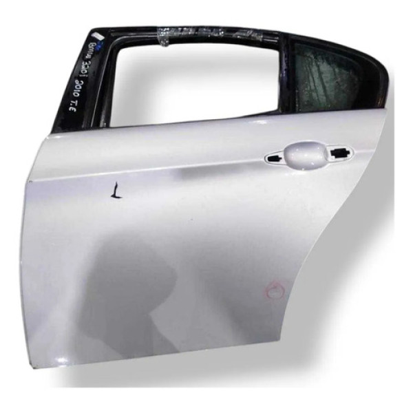Porta Traseira Esquerda Bmw 320i 2009 2010 2011 2012 Detalhe Traseira Esquerdo Prateado