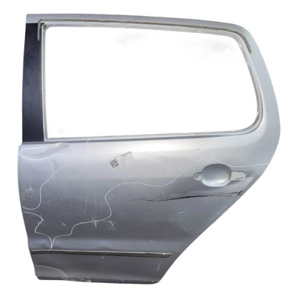 Porta Traseira Esquerda Volkswagen Fox 2011 2012 Detalhe Traseira Esquerda Prateado