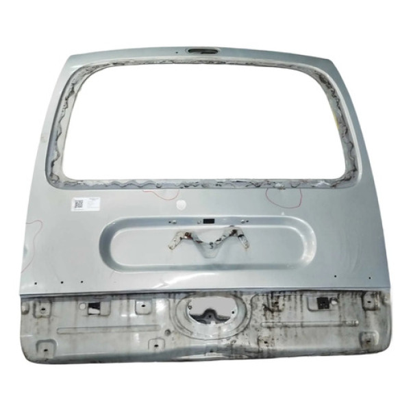 Tampa Traseira Renault Kangoo 2008 2009 2010 2011 Detalhe Prateado