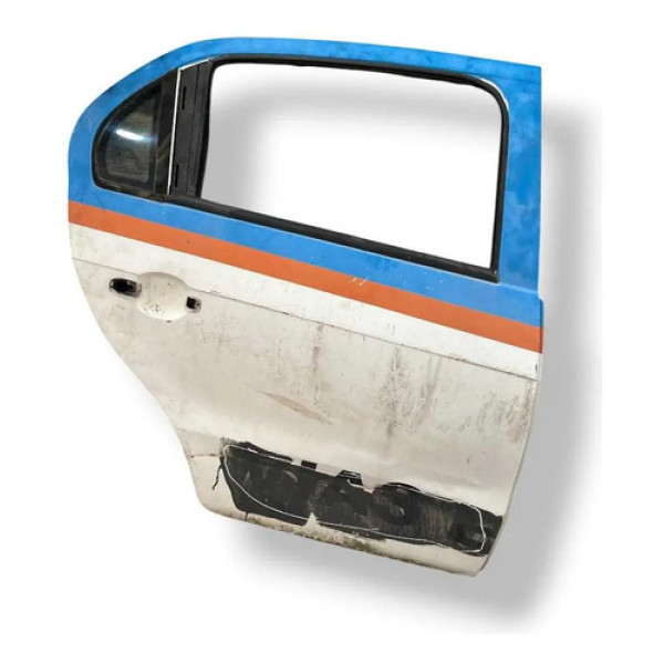 Porta Traseira Direita Vw Voyage 2014 A 2016 C/detalhe Traseira Direita Branco