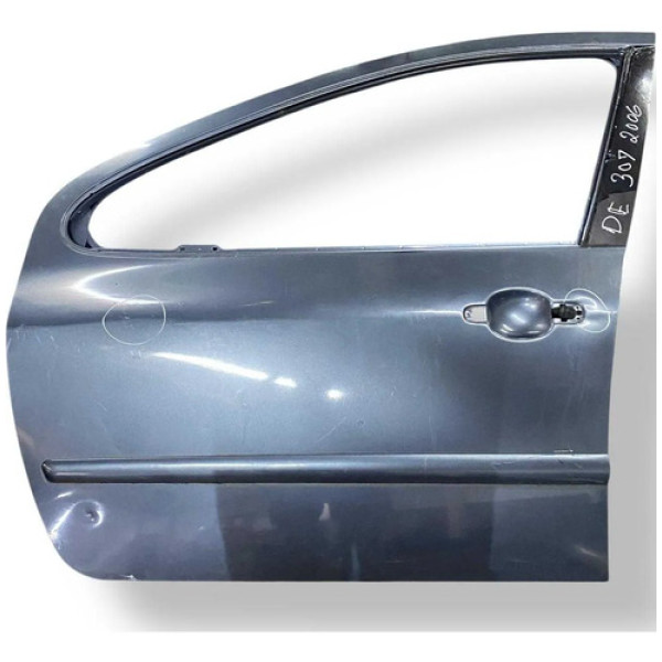 Porta Dianteira Esquerda Peugeot 307 - 2006 2007 Detalhe Dianteira Esquerdo Cinza