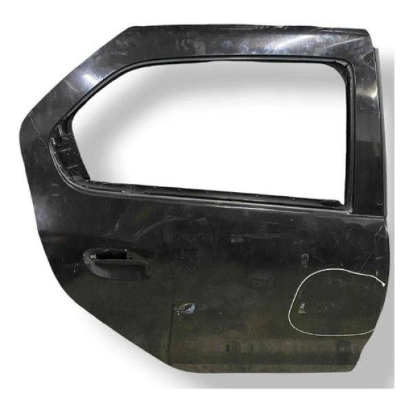 Porta Traseira Direita Renault Logan 2015 2016 2017 Detalhe  Traseira Direita Preto