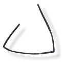 Canaleta Vidro Traseira Direito Chevrolet Zafira 2008 2009 Preto