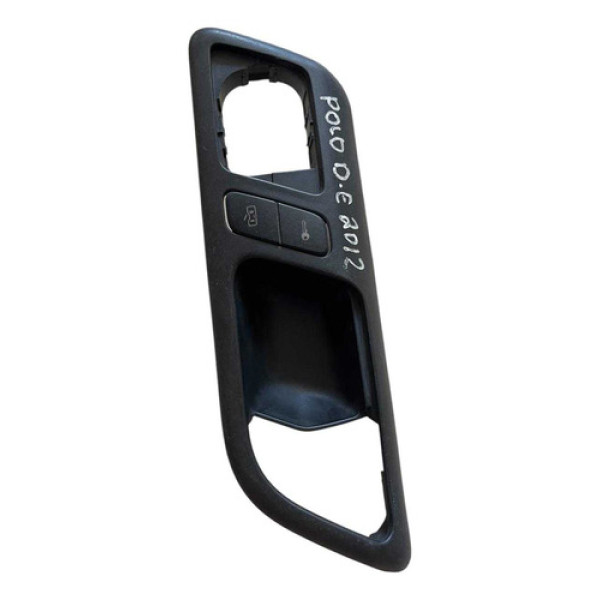 Moldura Maçaneta Botão Trava Porta Esquer Polo 12 6q1387247g Preto