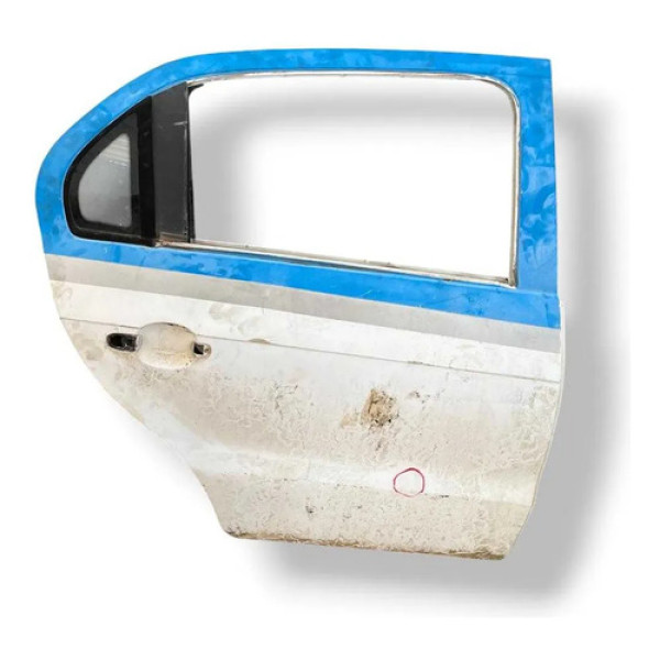 Porta Traseira Direita Vw Voyage 2014 A 2016 Com Detalhe Traseira Direita Branco
