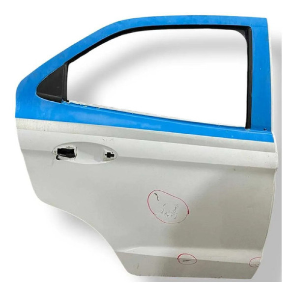 Porta Traseira Direita Ford Ka 2015 2016 2017/2021 C/detalhe Traseira Direita Branco