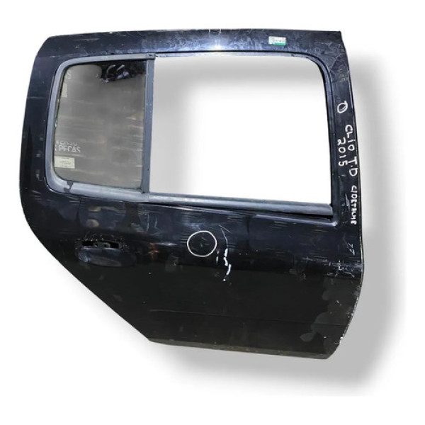 Porta Traseira Direita Renault Clio 2013 2014 2015 Detalhe Traseira Direito Preto