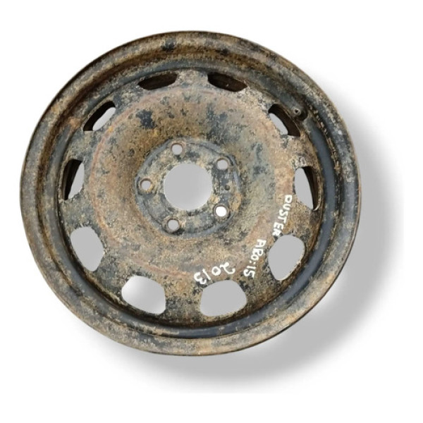Roda Ferro Avulsa Aro 15 Renault Duster 2013 2014 Original Prateado