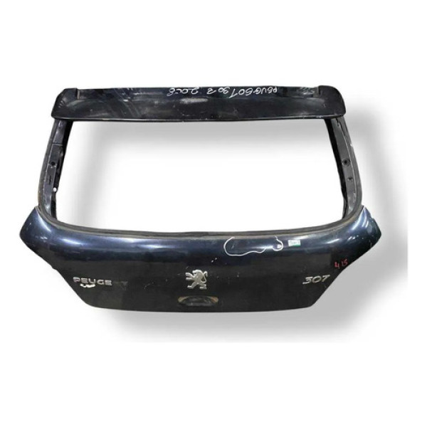Tampa Traseira Peugeot 307  2006 2007 2008 2009 10 Detalhe Preto