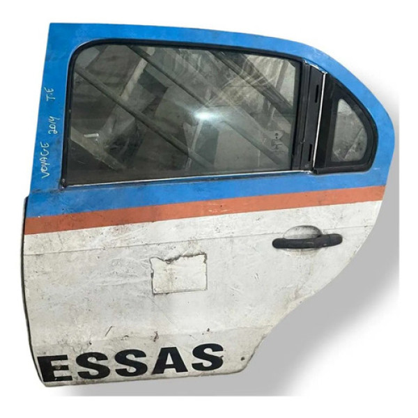 Porta Traseira Esquerda Volkswagen G6 Voyage 2014/2015/2016 Traseira Esquerdo Azul