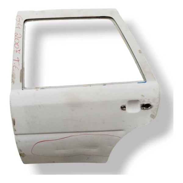 Porta Traseira Esquerda Volkswagen Gol G4  2008 2009 Detalhe Traseira Esquerdo Branco