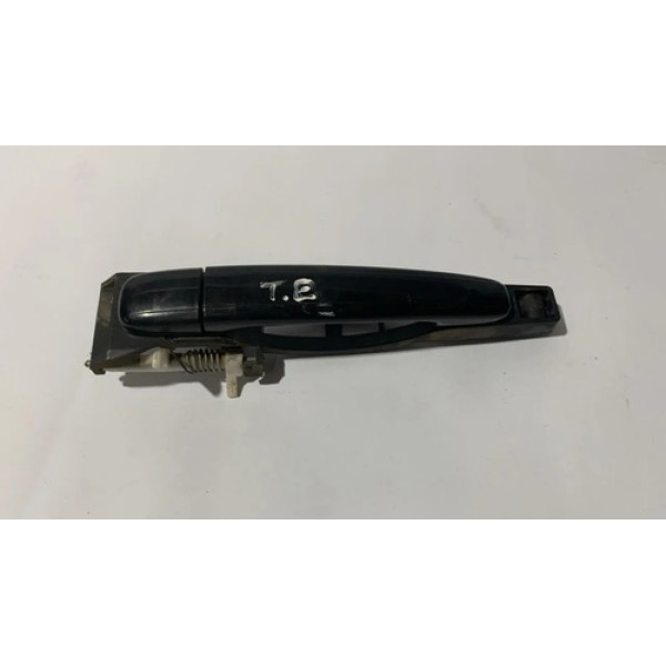 Maçaneta Externa Traseira Esquerda Peugeot  307 2009 2010 Preto Traseira