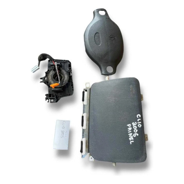 Kit Air Bag Painel Renault Clio 2005 2006 2007 2008  Preto