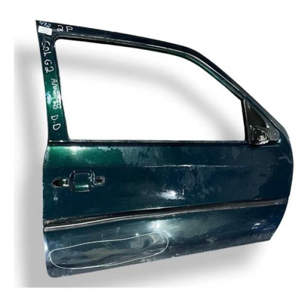 Porta Dianteira Direita Volkswagen Gol G2 1998 1999 Detalhe Dianteira Direta Verde-escuro