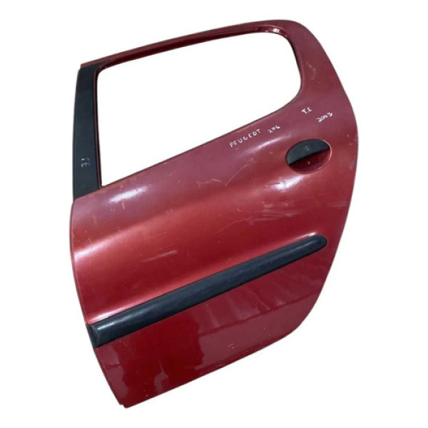 Porta Traseira Esquerda Peugeot 206 - 2001 2002 2003 A 2014 Traseira Esquerdo Vermelho