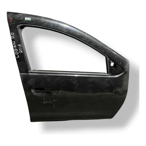 Porta Dianteiro Direito Renault Logan 2012 2013 2014 2015 Dianteira Direito Preto