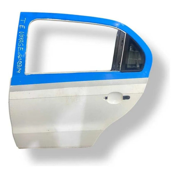 Porta Traseira Esquerda Volkswagen Voyage 2013 2014 2015 Traseira Esquerdo Azul