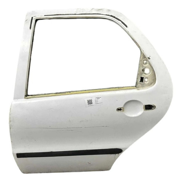 Porta Traseira Esquerda Fiat Palio 2008 2009 2010 Detalhe Traseira Esqueda Branco