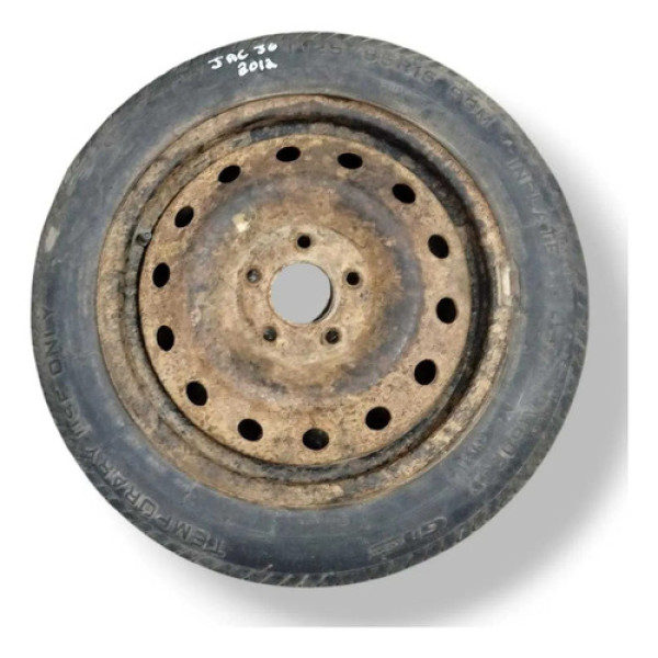 Roda Estepe Aro 16 Jac J6 2012 2013 2014 2015 2016 2017 Preto
