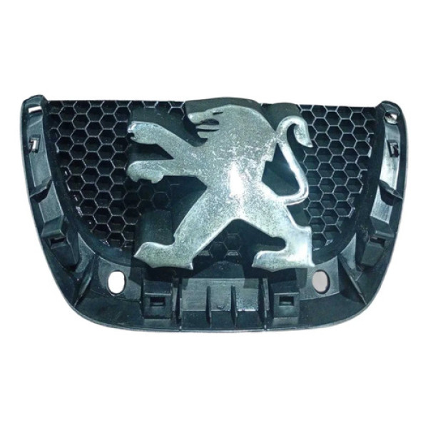 Emblema Logo Grade Parachoque Peugeot 207 2011 9687111777 Prateado
