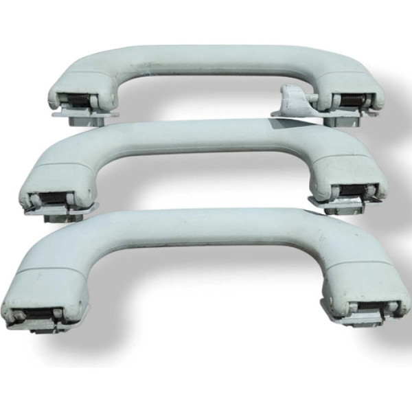 Kit 3 Alça Teto Mercedes-benz Classe A 1999 2000 2001 2002 Azul