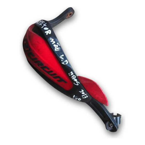 Protetor Mão Lado Direito Honda Nxr Bros 150 2008 A 2015 Vermelho Direito