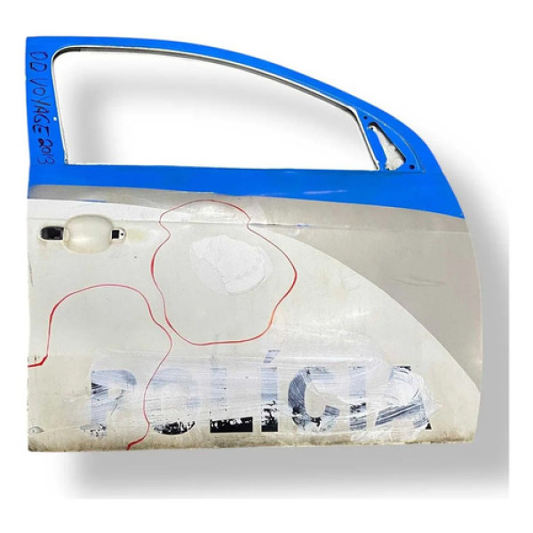 Porta Dianteira Direita Volkswagen Voyage 2013 2014 Detalhe Dianteira Direita Branco