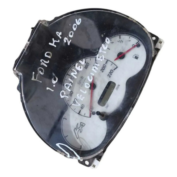 Painel Instrumentos Ford Ka 1.0 2006 Ys5f10848aa Detalhe Preto