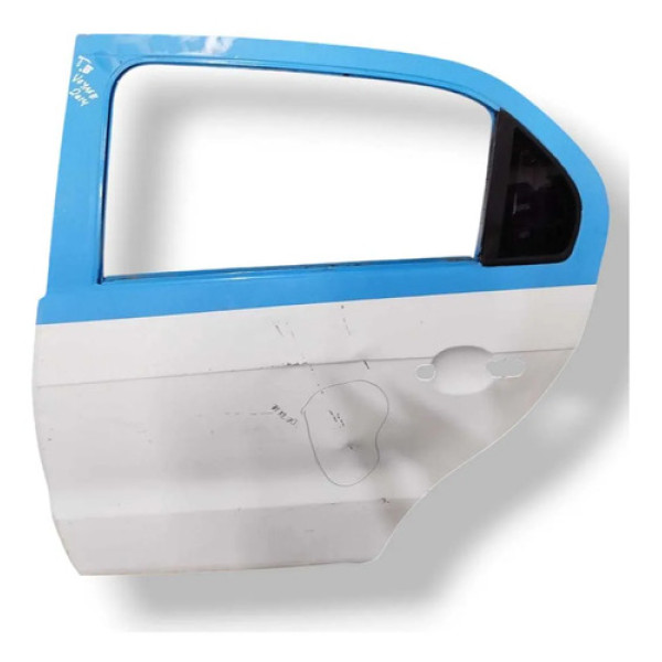 Porta Traseira Esquerda Volkswagen Voyage 2013 2014 Detalhe Traseira Esquerdo Branco