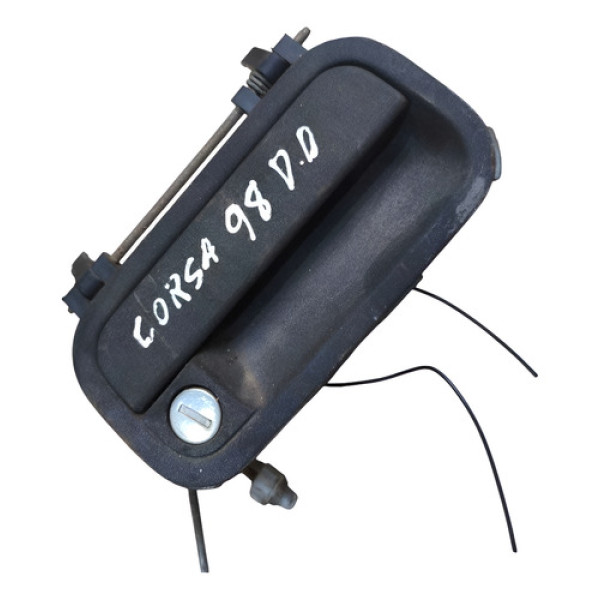 Maçaneta Externa Dianteiro Direito Gm Corsa 1998 90357539 Preto Dianteira