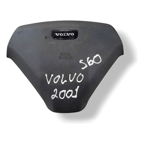 Bolsa Airbag Volante Volvo S60 2.0 2001 2002 2003 9208345 Preto