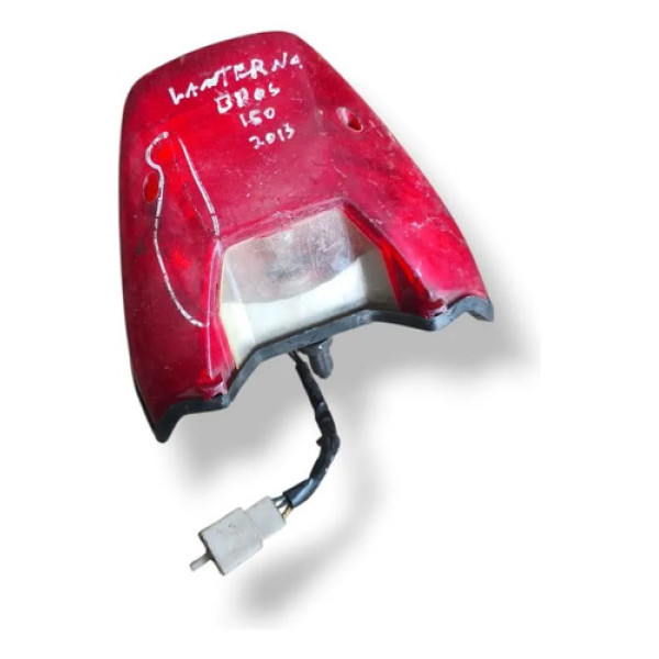 Lanterna Traseira Honda Bros 150 2011 2012 2013 2014 Detalhe Ambos Lados Vermelho