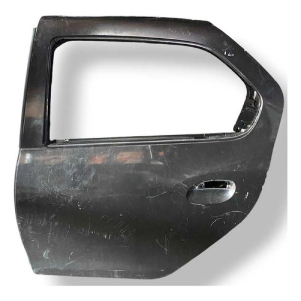 Porta Traseira Esquerda  Renault Logan 2015 2017 2016 2017 Traseira Esquerdo Preto