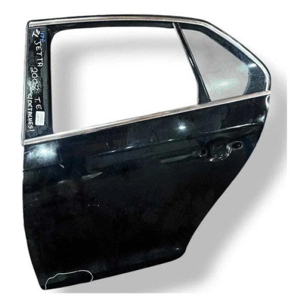 Porta Traseira Esquerda Vw Jetta 2007 2008 2009 C/detalhe Traseira Esquerdo Preto