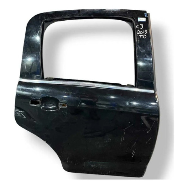Porta Traseira Direita Citroen C3 - 2013 2014 2015 2016 Traseira Direito Preto