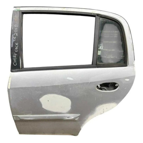 Porta Traseira Esquerda Chery Face 2010 A 2015 C/detalhe Traseira Esquerdo Prateado