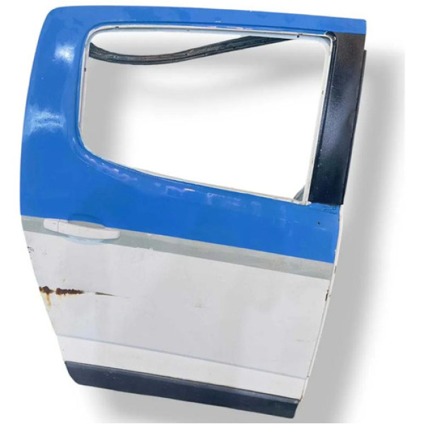 Porta Traseira Direita Chevrolet S10 2014 A 2016 Com Detalhe Traseira Direita Branco