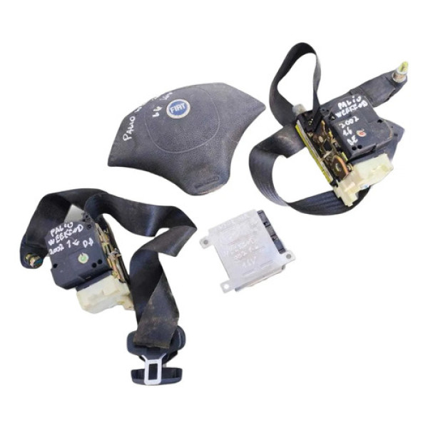 Kit Airbag Fiat Palio Weekend 1.6 16v 2001 2002 2003 2004 Preto
