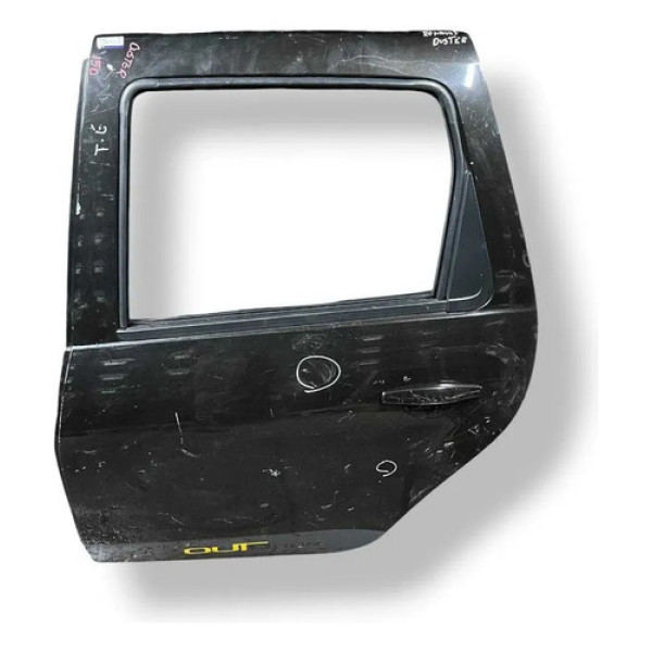 Porta Traseira Esquerda Renault Duster 2013 2014 C/ Detalhe Traseira Esquerdo Preto